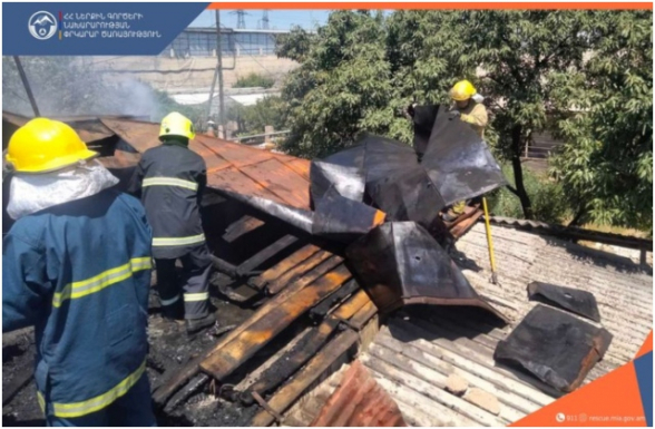 Արգավանդի տներից մեկում հրդեհ է բռնկվել